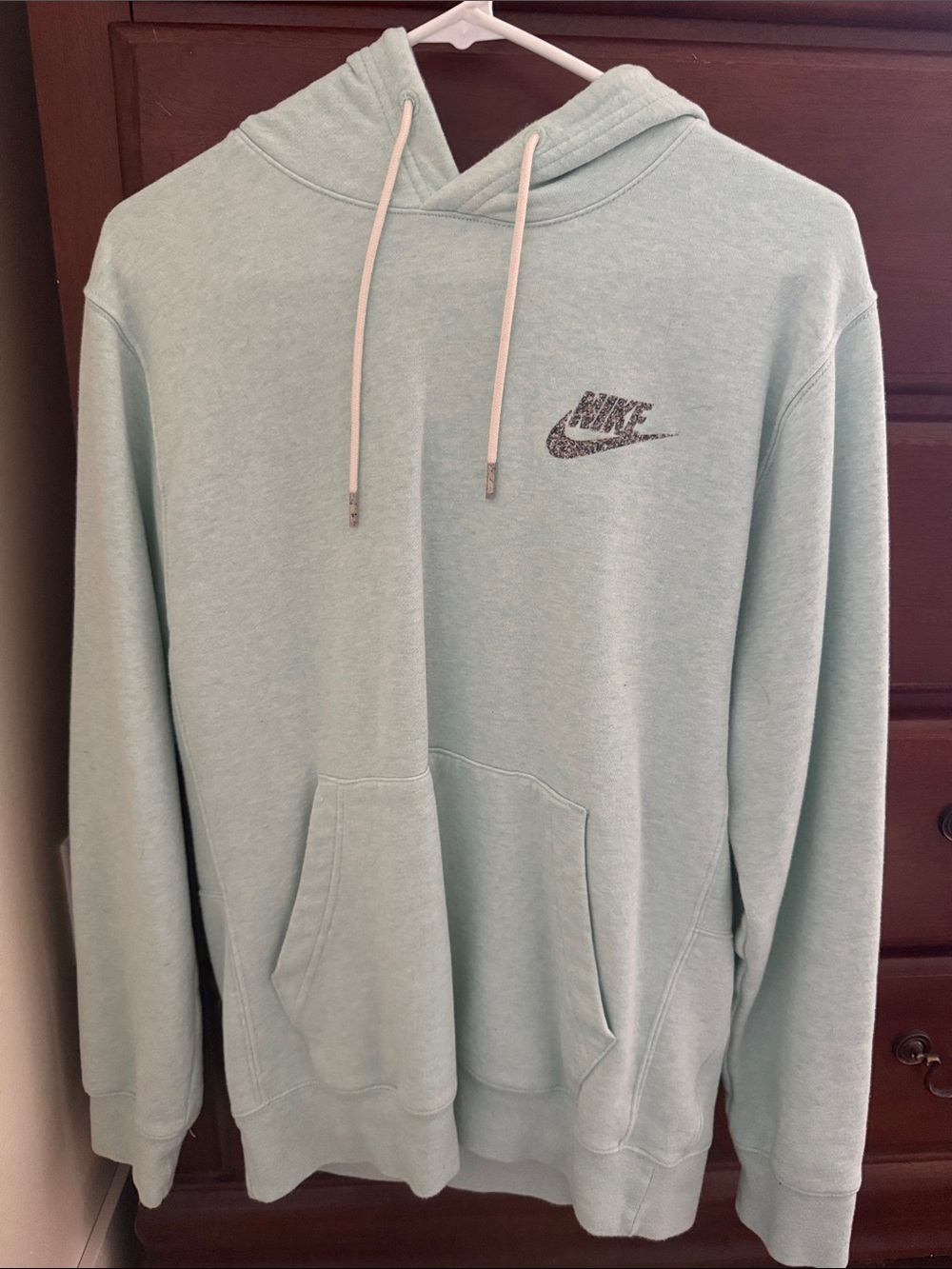 Nike Mint Green Pullover Hoodie-Small